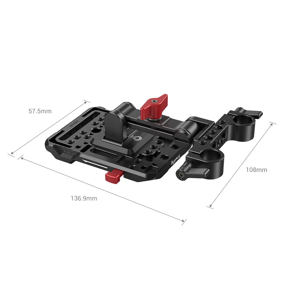 SmallRig V Mount Battery Plate with Adjustable Arm 2991 (Black) - Image 2