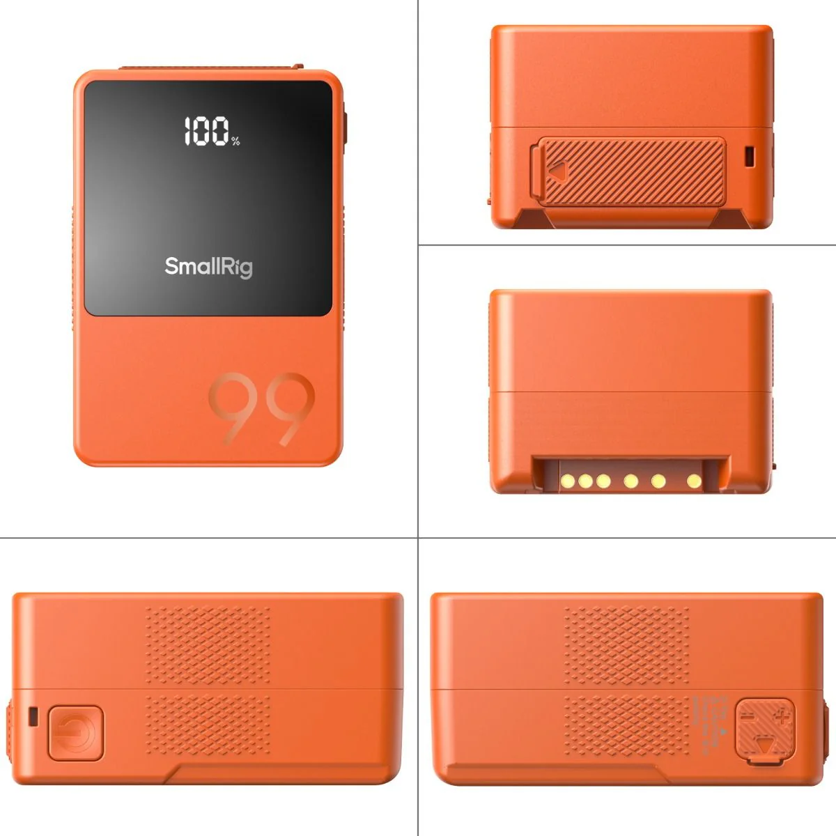 SmallRig VB99 mini V Mount Battery (Orange) 4929 - Image 5