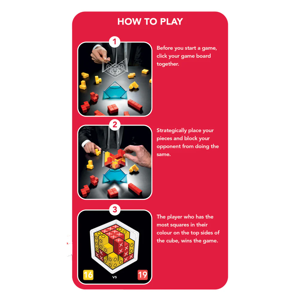 Smart Games 3D Cube Duel 2 Player Puzzle Game - Image 4