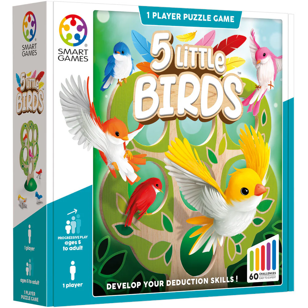 Smart Games 5 Little Birds Puzzle Game - Image 2