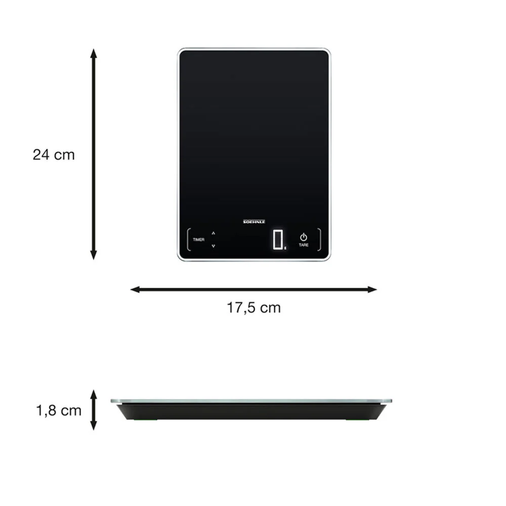 Soehnle Page Profi 100 Digital LCD Kitchen Food Scale Measure/Weighing 15kg - Image 2