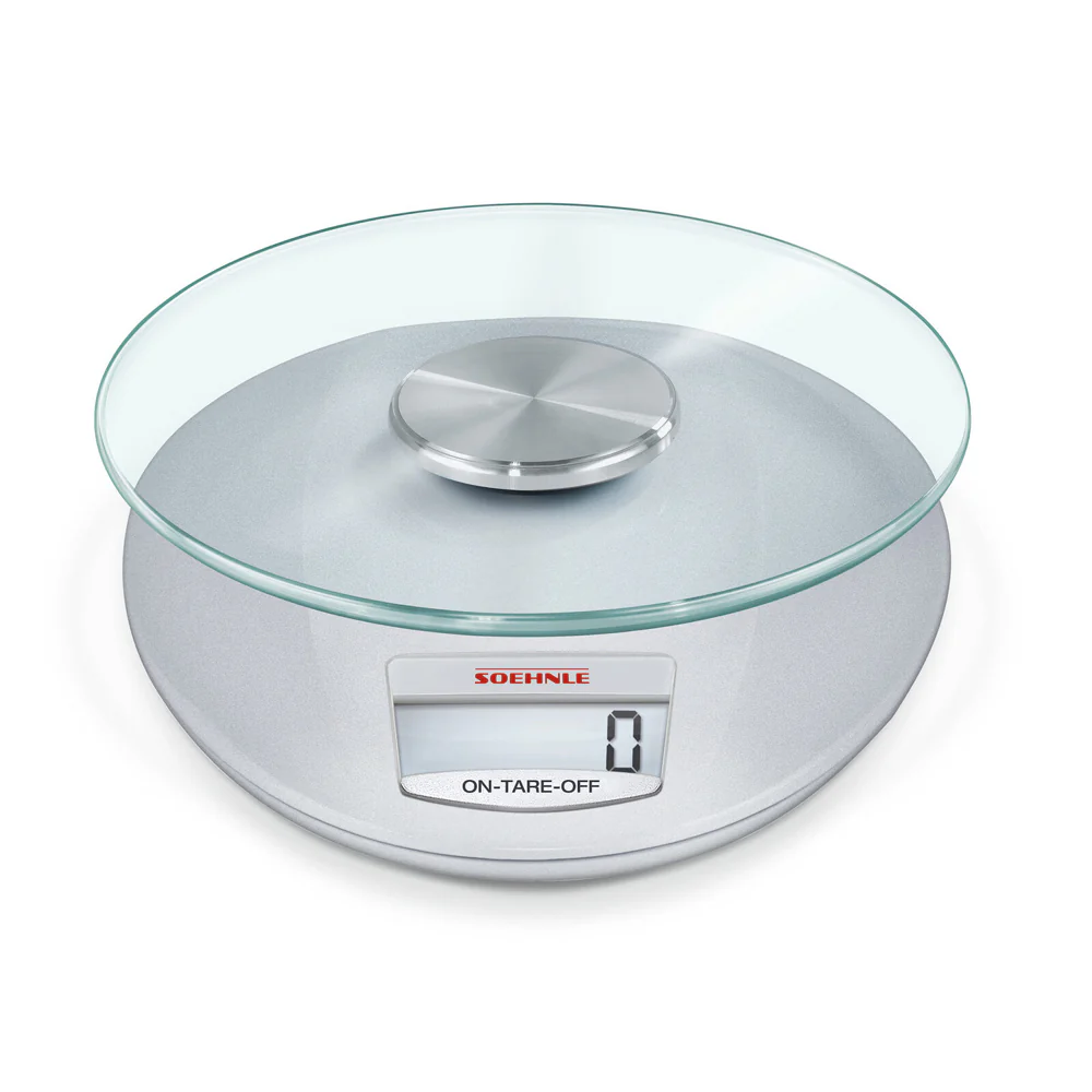 Soehnle Roma Digital LCD Kitchen Food Weigh Scale w/ Removable Plate SLV 5kg - Image 4