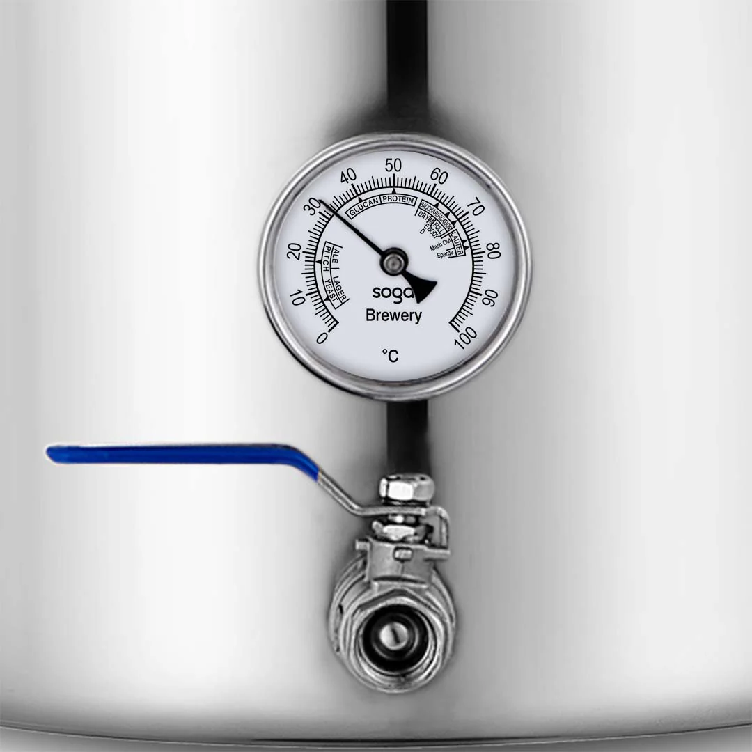 Soga 71L Stainless Steel Brewery Pot with Beer Valve 45x45cm - Image 5