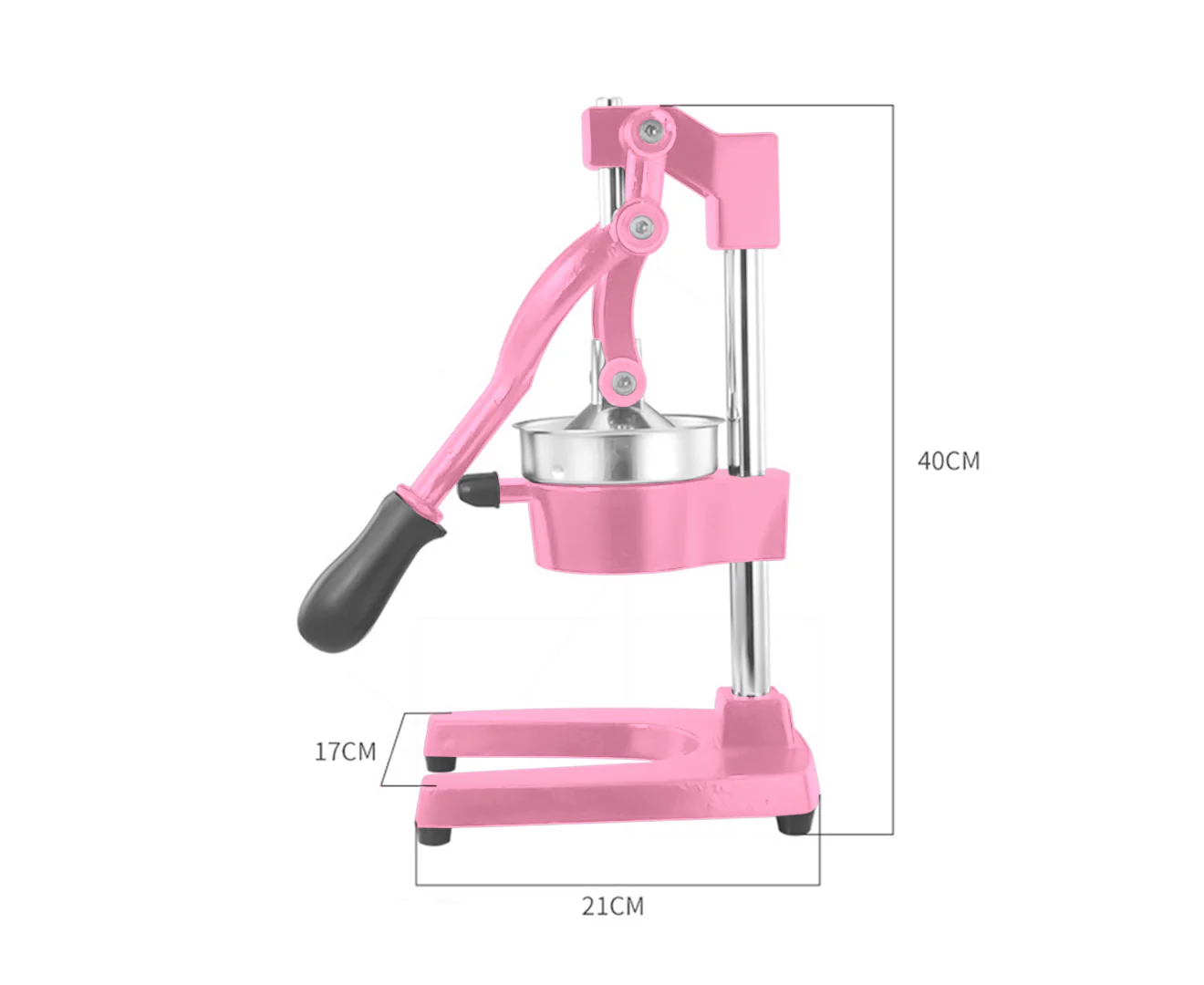 SOGA Commercial Manual Juicer Hand Press Extractor Squeezer (Pink) - Image 5
