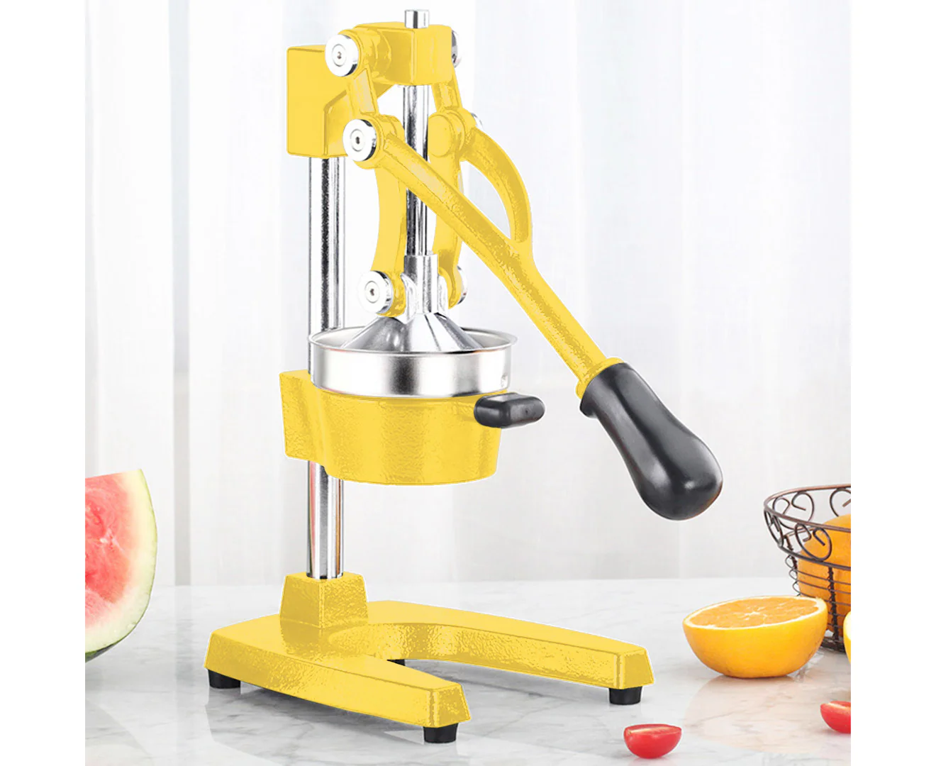Soga Commercial Manual Juicer Hand Press Juice Extractor Squeezer (Yellow) - Image 2