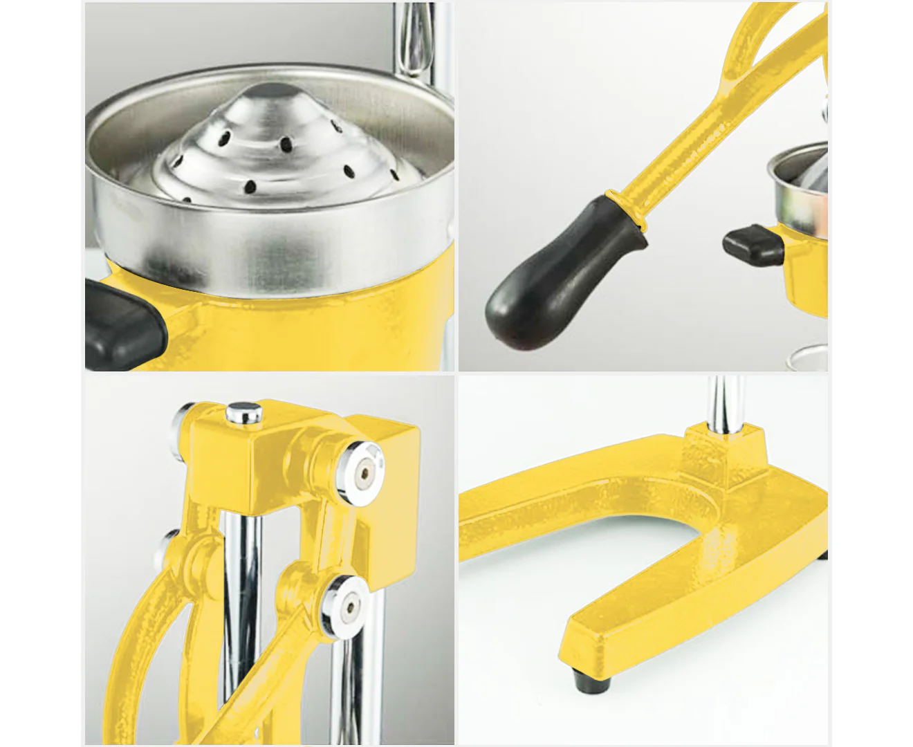 Soga Commercial Manual Juicer Hand Press Juice Extractor Squeezer (Yellow) - Image 4