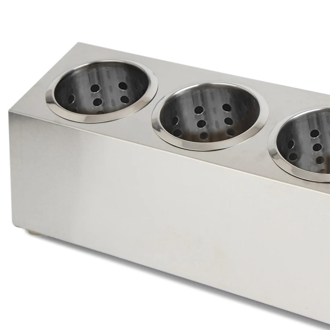 SOGA Stainless Steel 4 Hole Conical Cutlery Holder (18/10) - Image 5