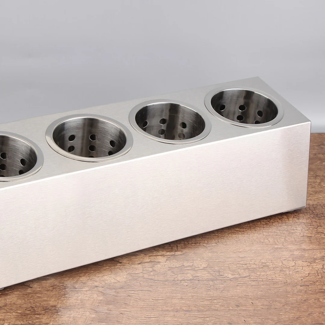 SOGA Stainless Steel 4 Hole Conical Cutlery Holder (18/10) - Image 8