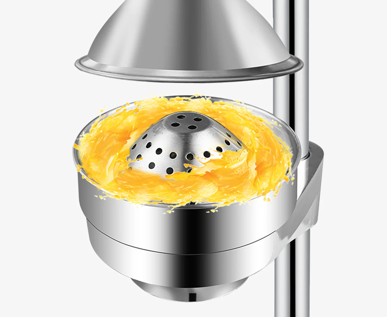 Soga Stainless Steel Manual Fruit Juicer (Silver) - Image 4