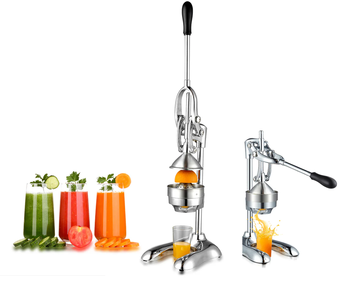 Soga Stainless Steel Manual Fruit Juicer (Silver) - Image 5