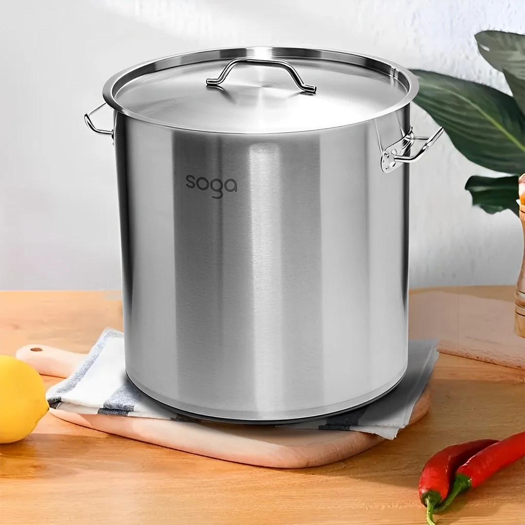 SOGA Top Grade Stainless Steel Stockpot 25L 18/10 - Image 4