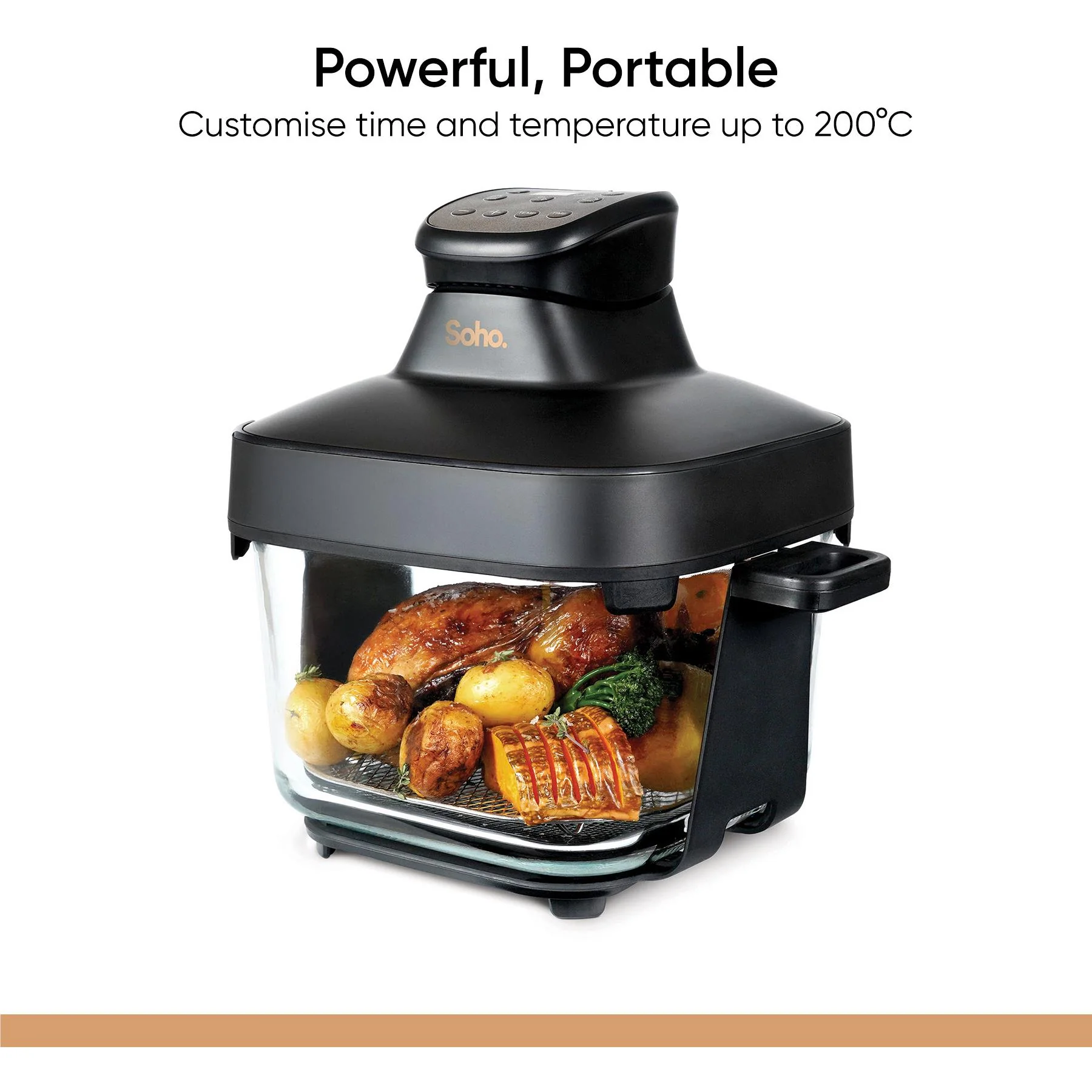 Soho Crystal 6L Glass Air Fryer - Image 6