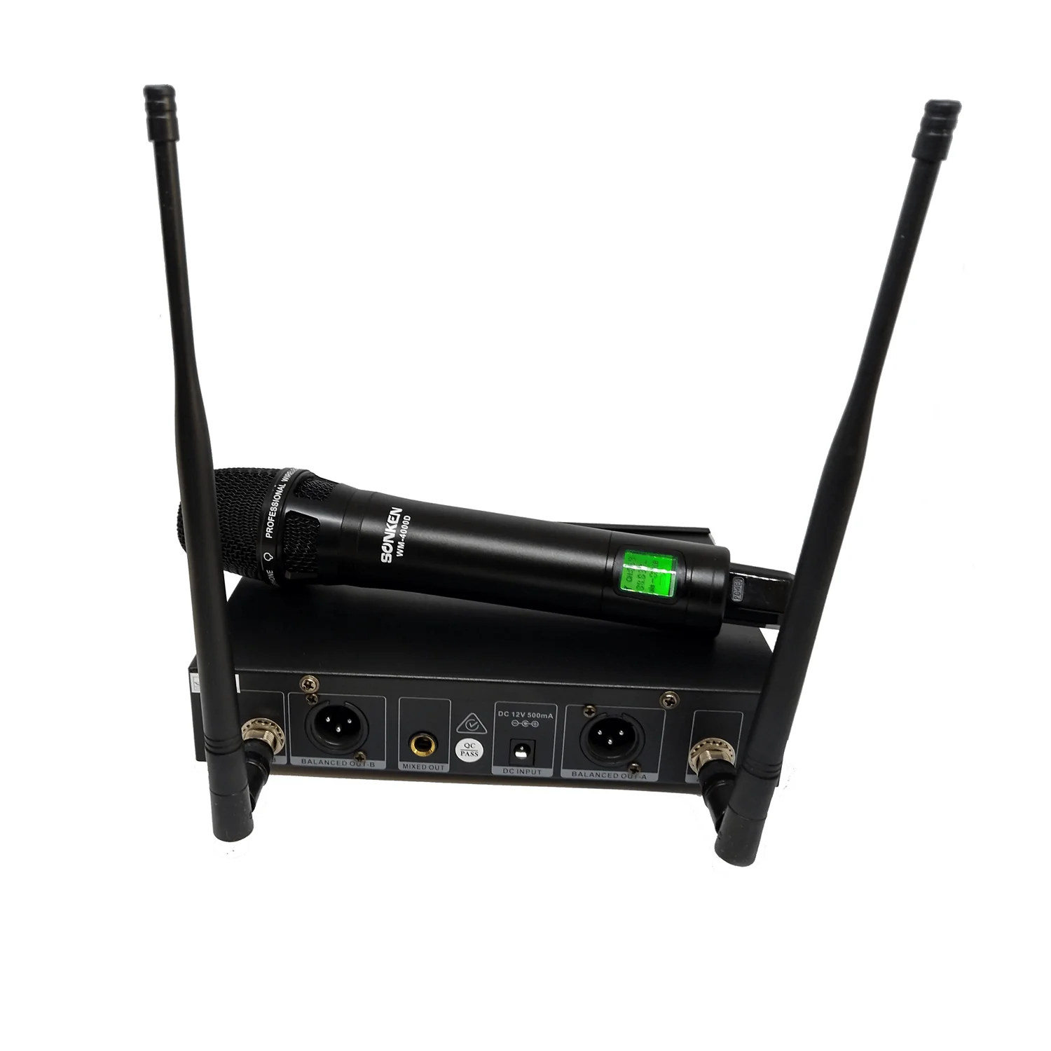 Sonken WM-4000D Pro 200-Channel UHF Wireless Microphones (2 Pack) and Receiver Unit - Image 2