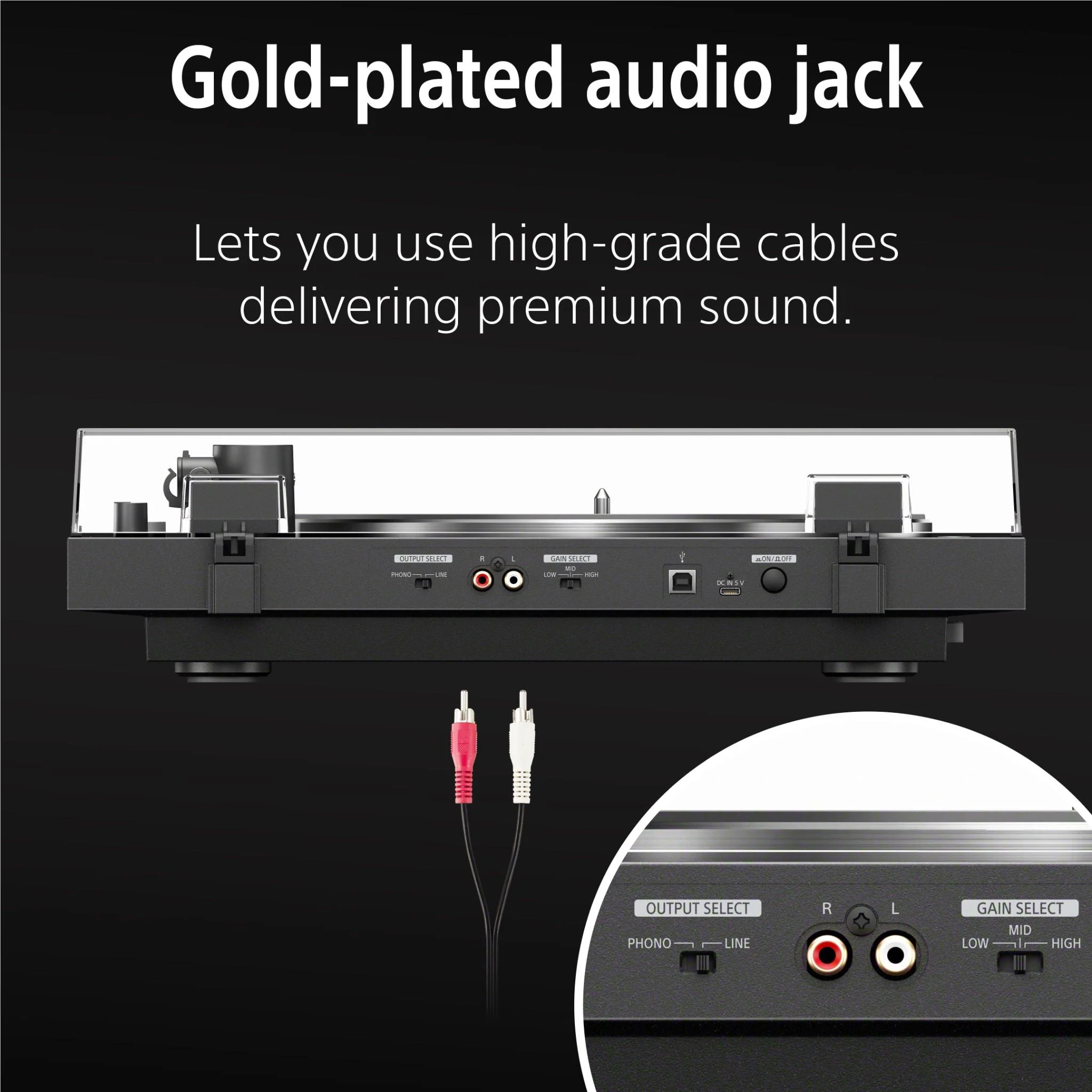 Sony PS-LX5BT Premium Bluetooth Turntable - Image 11