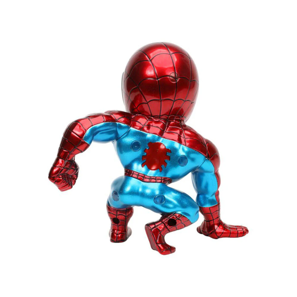 Spider-Man Ultimate 6" Diecast Metal Action Figure Collectible Statue (Red) - Image 4