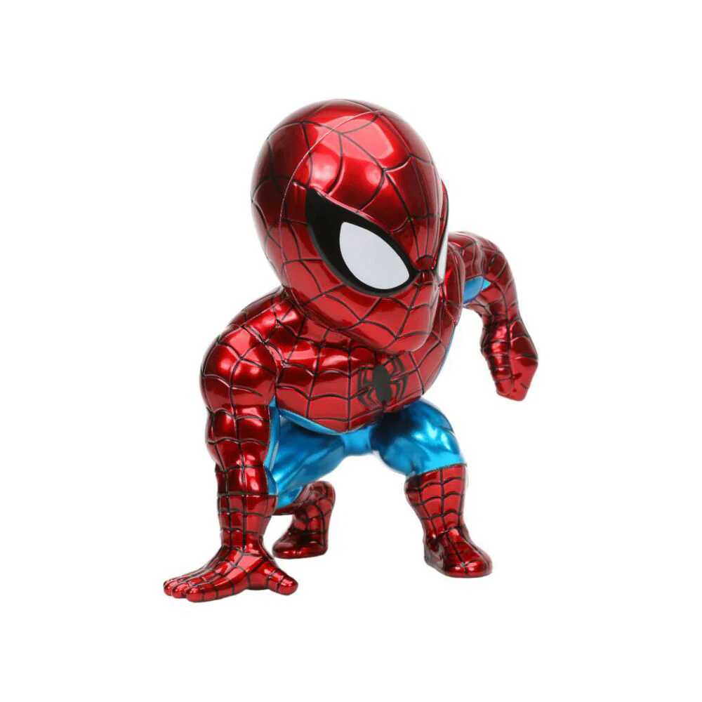 Spider-Man Ultimate 6" Diecast Metal Action Figure Collectible Statue (Red) - Image 6