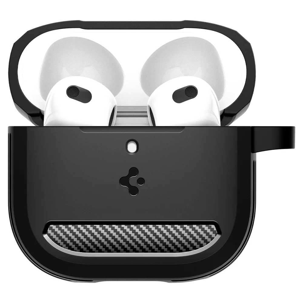Spigen AirPods 4 Rugged Armor Case (Black) - Image 3