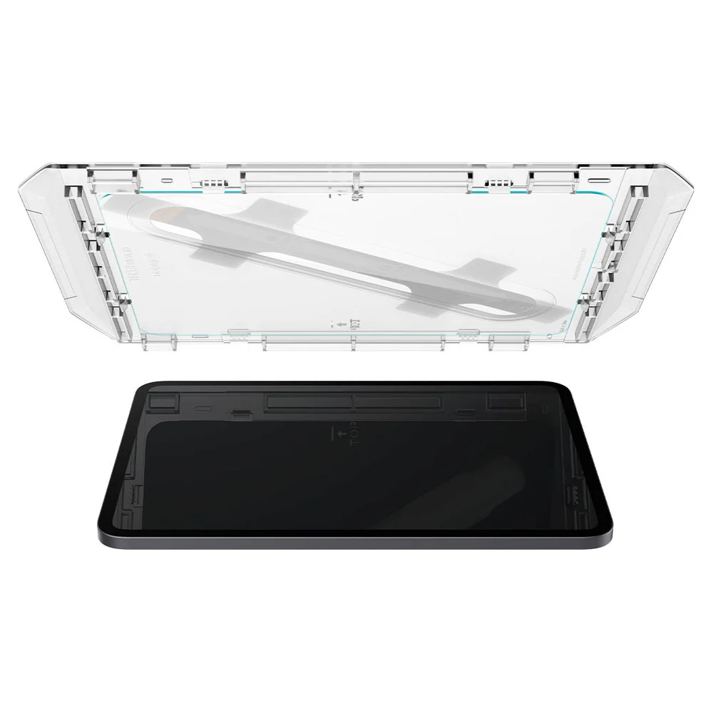 Spigen Apple iPad 10.9 2022 EZ Fit GLAS.tR Slim 1PC Glass Screen Protector - Clear - Image 4