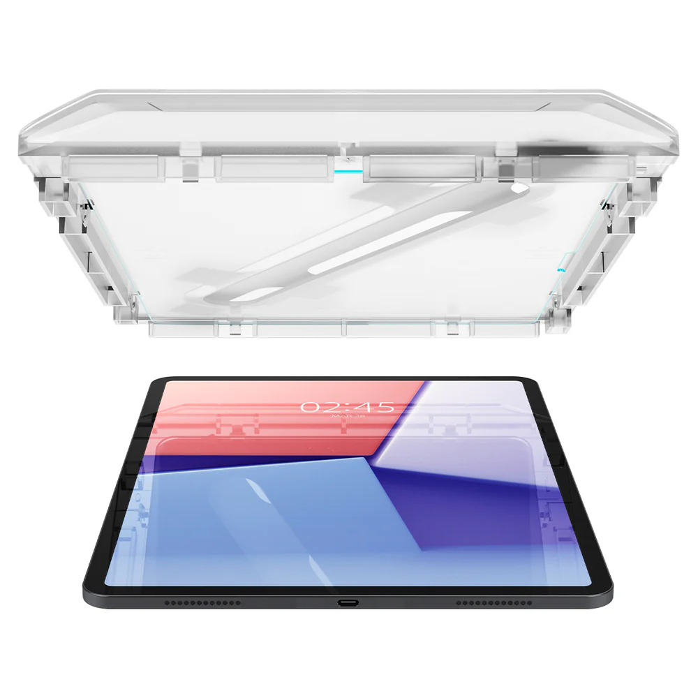Spigen Apple iPad Air 13 2024 EZ Fit GLAS.tR Slim 1PC Glass Screen Protector - Clear - Image 6