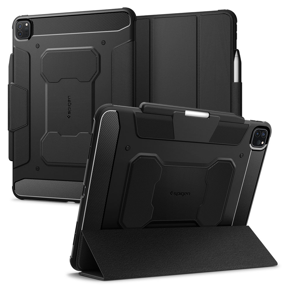 Spigen Apple iPad Pro 11 2024 Rugged Armor Pro Case - Black