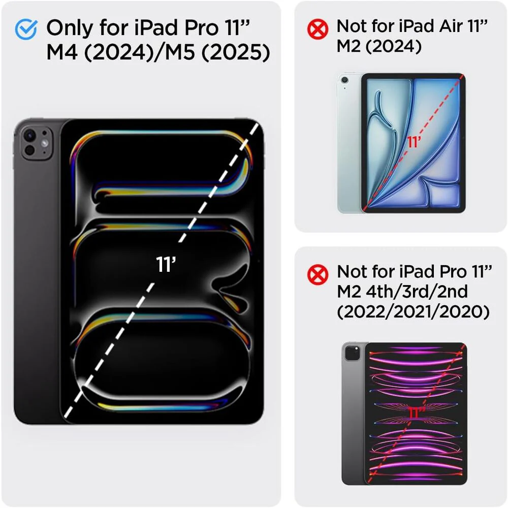 Spigen Apple iPad Pro 11 2024 Rugged Armor Pro Case - Black - Image 3