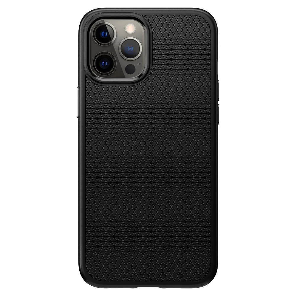 Spigen Apple iPhone 12 / 12 Pro Liquid Air Case - Black - Image 3