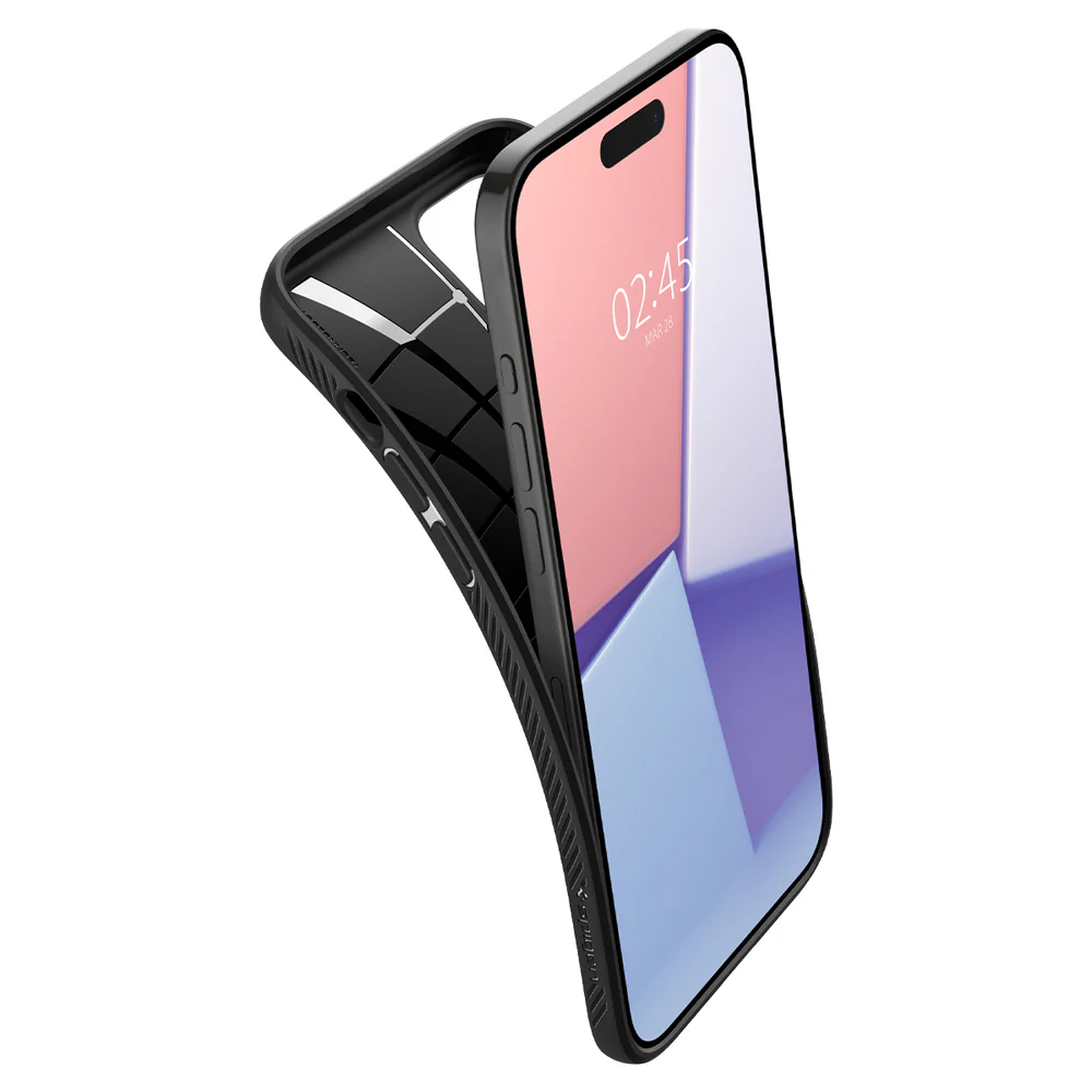 Spigen Apple iPhone 15 Pro Liquid Air Case - Black - Image 6