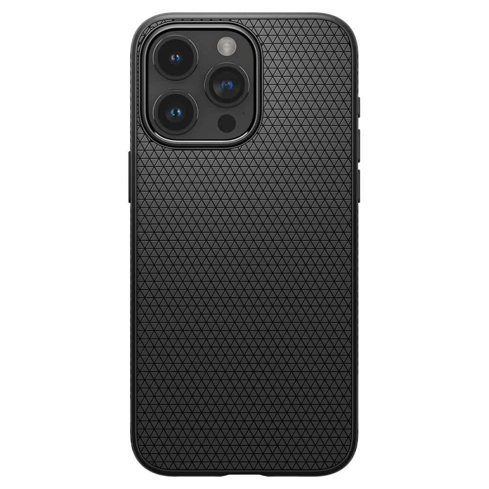 Spigen Apple iPhone 15 Pro Max Liquid Air Case - Black - Image 3
