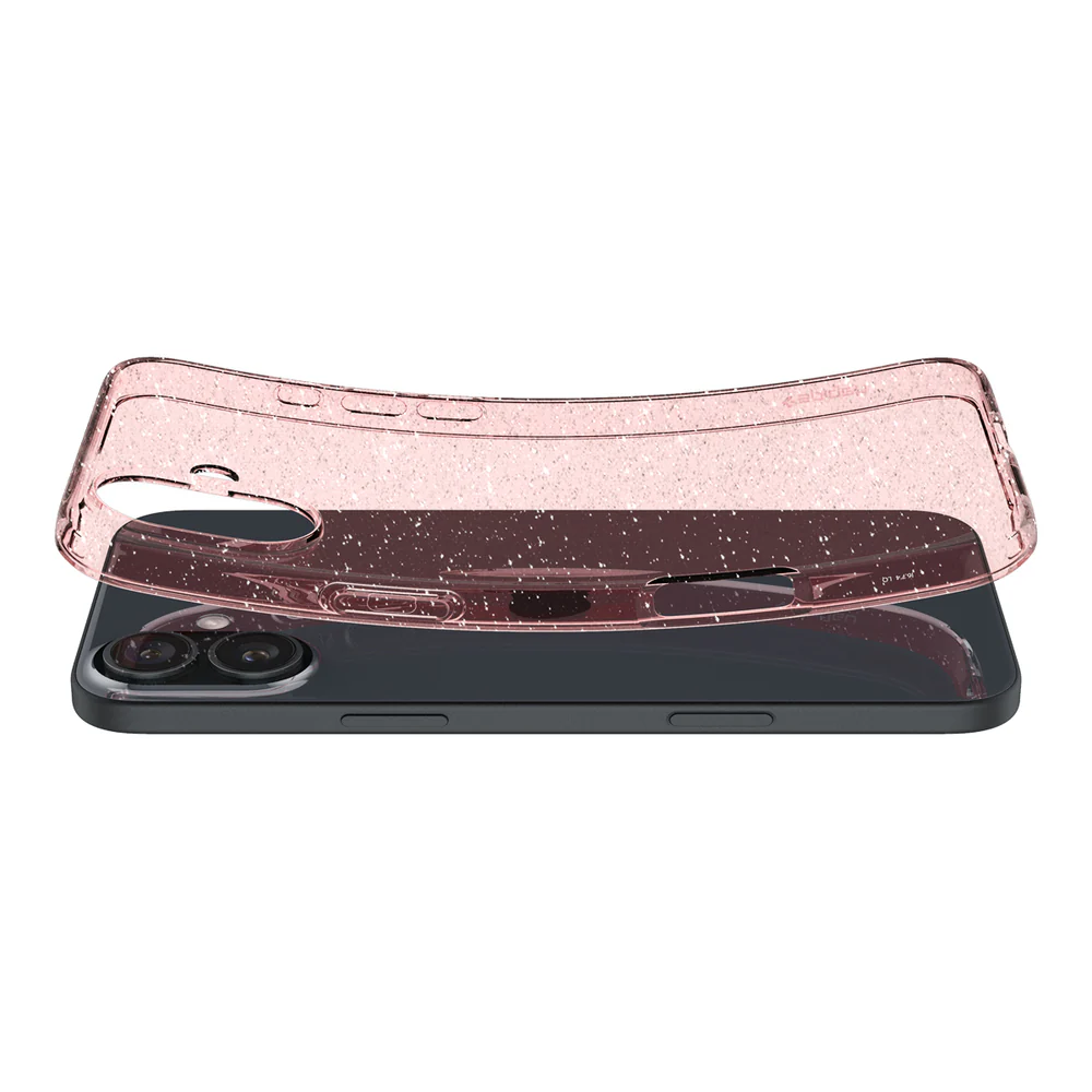 Spigen Apple iPhone 16 Liquid Crystal Glitter Case - Rose Quartz - Image 4