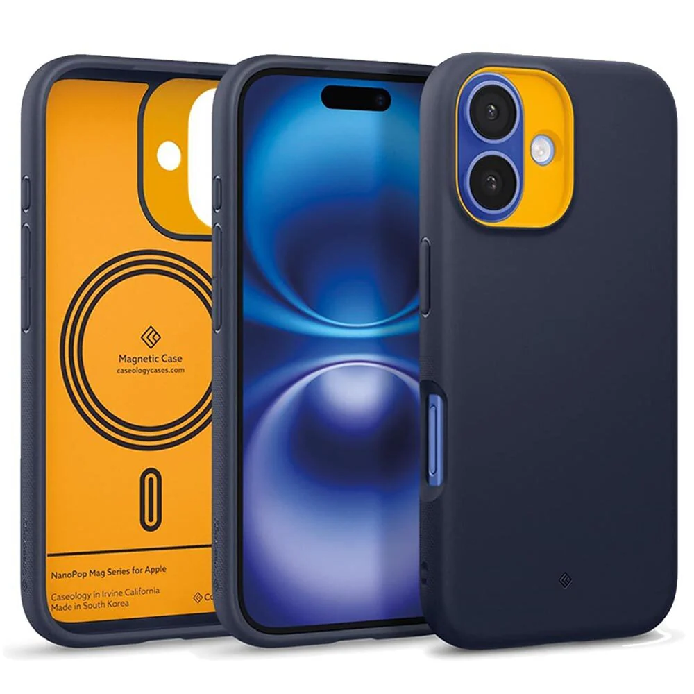 Spigen Apple iPhone 16 Nano Pop Mag Case - Blueberry Navy