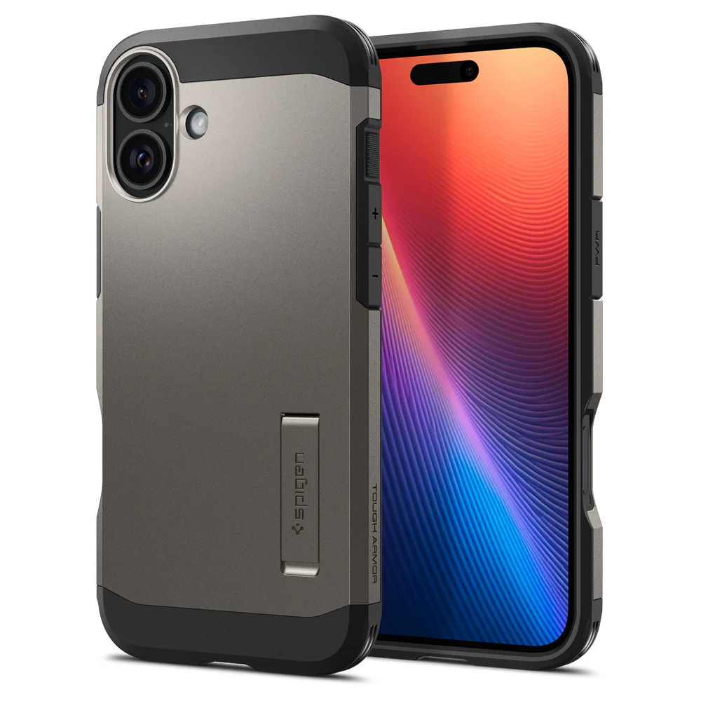 Spigen Apple iPhone 16 Plus Tough Armor (MagFit) Case - Gunmetal - Image 3