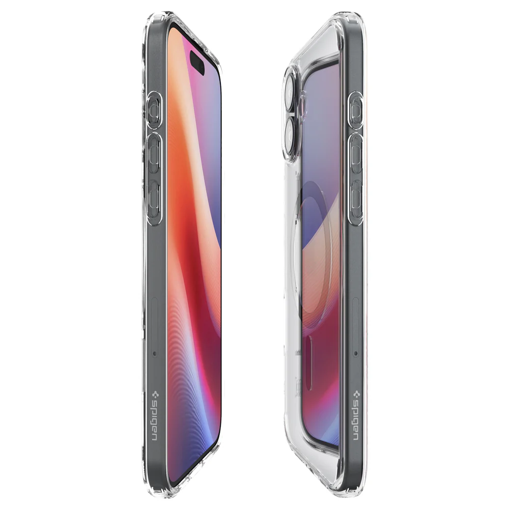 Spigen Apple iPhone 16 Plus Ultra Hybrid (MagFit) Case - Clear Case / Black Ring - Image 6