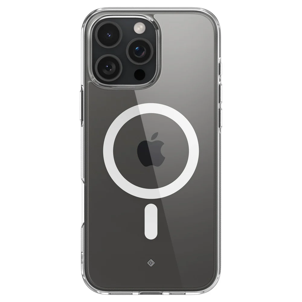 Spigen Apple iPhone 16 Pro Capella Mag Case - Clear Case / White Ring - Image 4