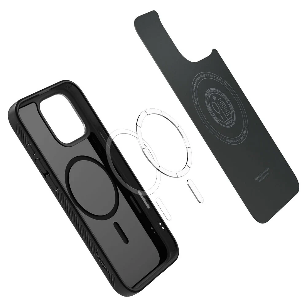 Spigen Apple iPhone 16 Pro Max Liquid Air T Camera Control Button Cover (MagFit) Case - Black - Image 6