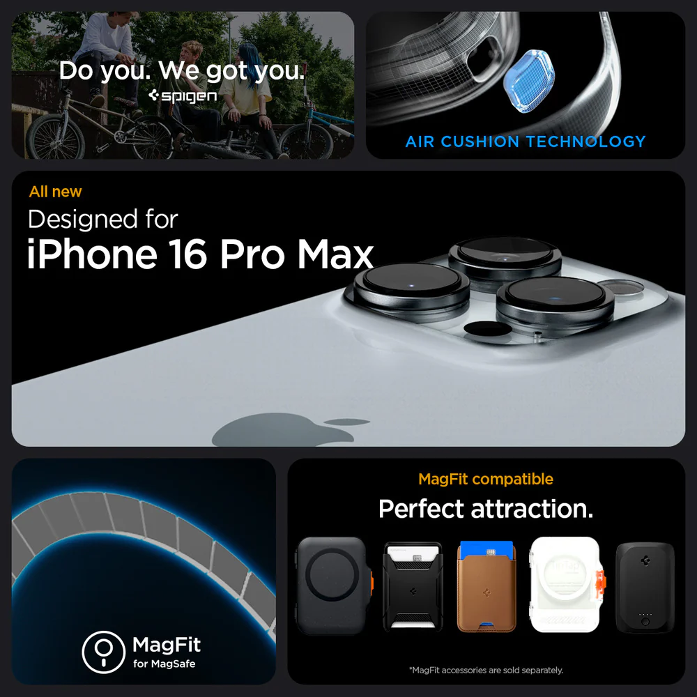 Spigen Apple iPhone 16 Pro Max Rugged Armor (MagFit) Case - Black - Image 2