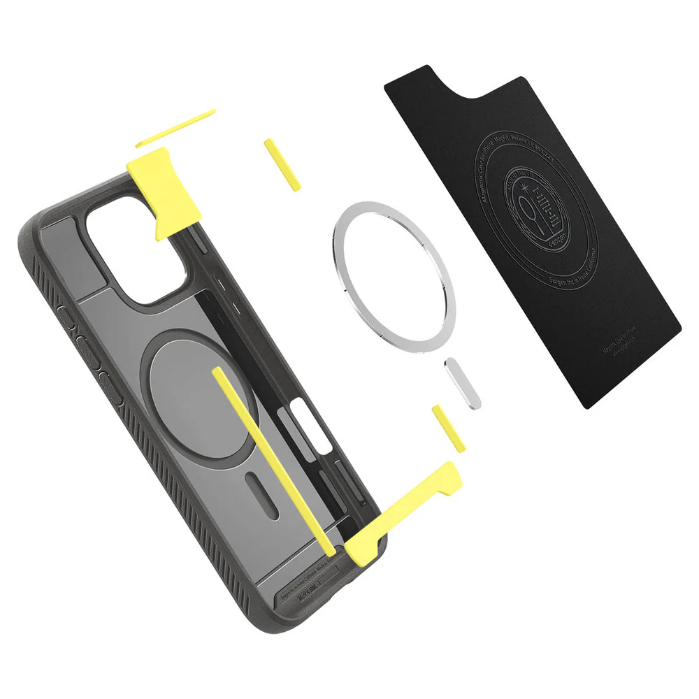 Spigen Apple iPhone 16 Pro Max Rugged Armor (MagFit) Case - Grey - Image 5