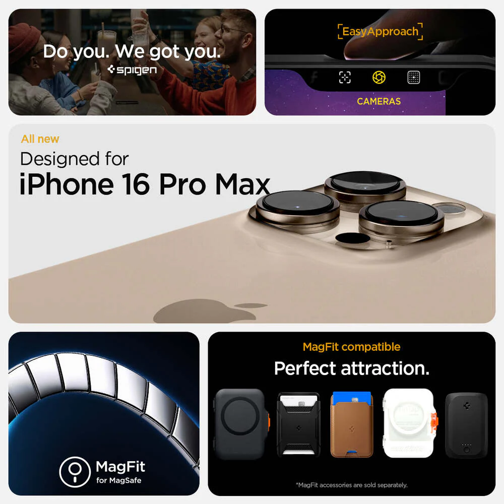 Spigen Apple iPhone 16 Pro Max Tough Armor T AI (MagFit) Case - Metal Slate - Image 2
