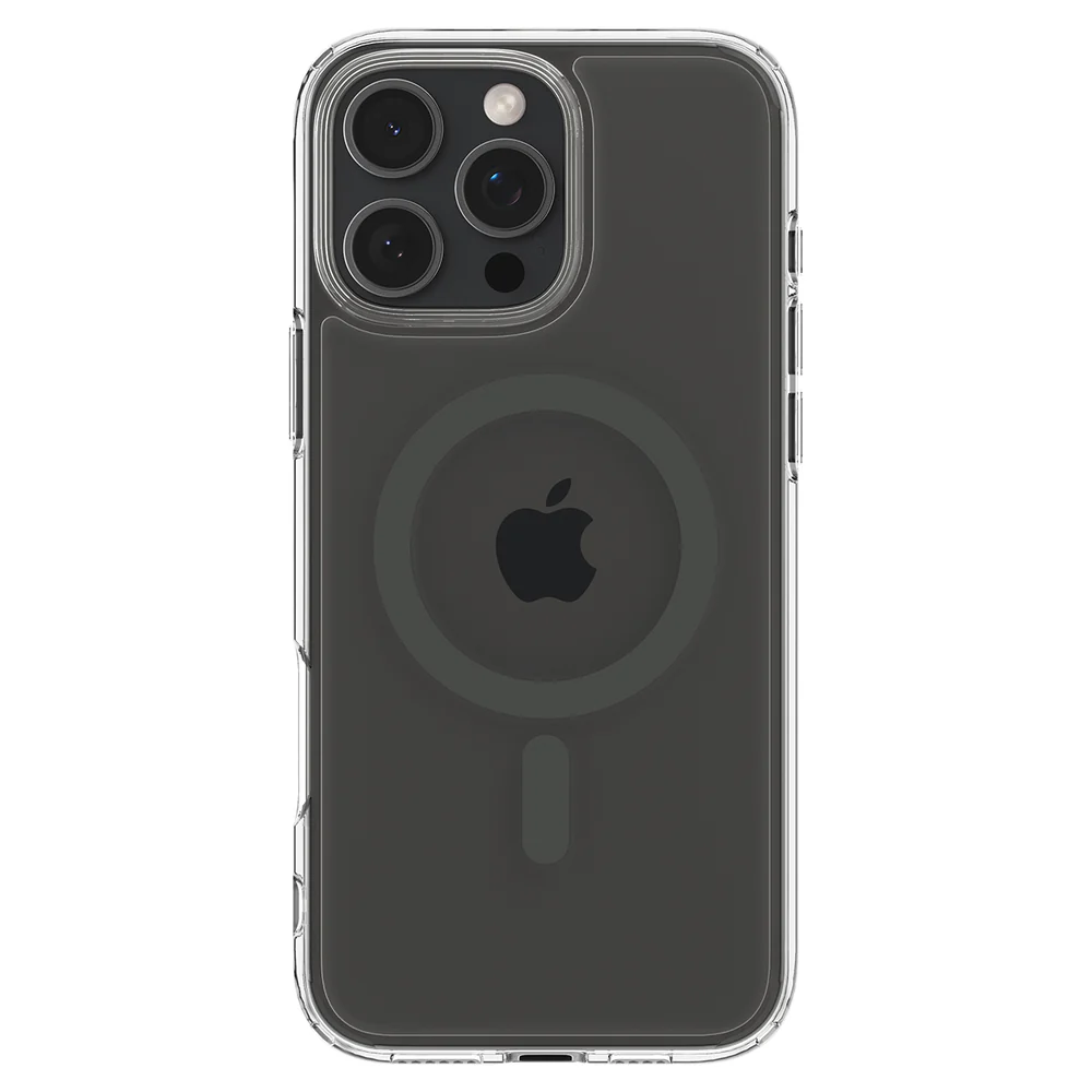 Spigen Apple iPhone 16 Pro Max Ultra Hybrid (MagFit) Case - Clear Case / Graphite Ring - Image 3