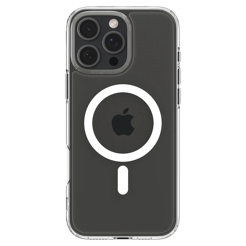 Spigen Apple iPhone 16 Pro Max Ultra Hybrid (MagFit) Case - Clear Case / White Ring - Image 5