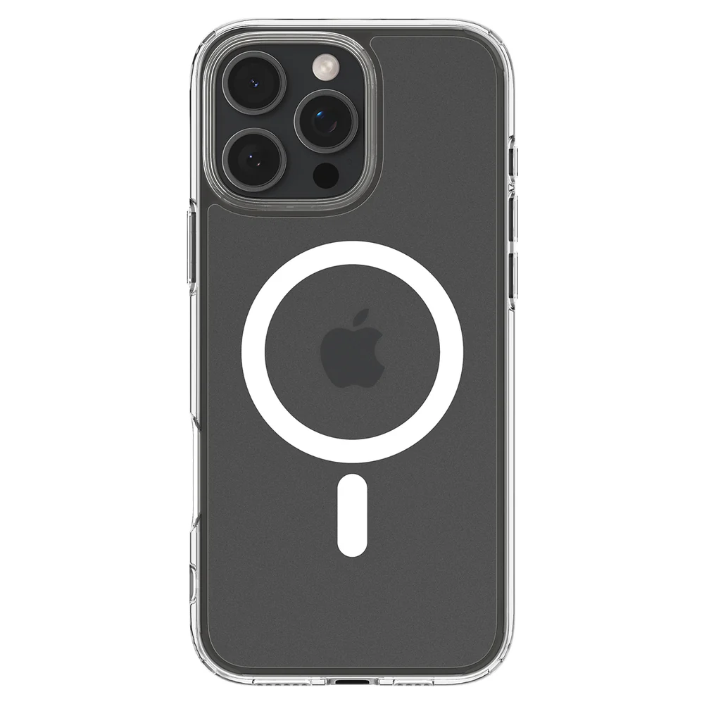 Spigen Apple iPhone 16 Pro Max Ultra Hybrid (MagFit) Case - Frost Clear Case / White Ring - Image 2
