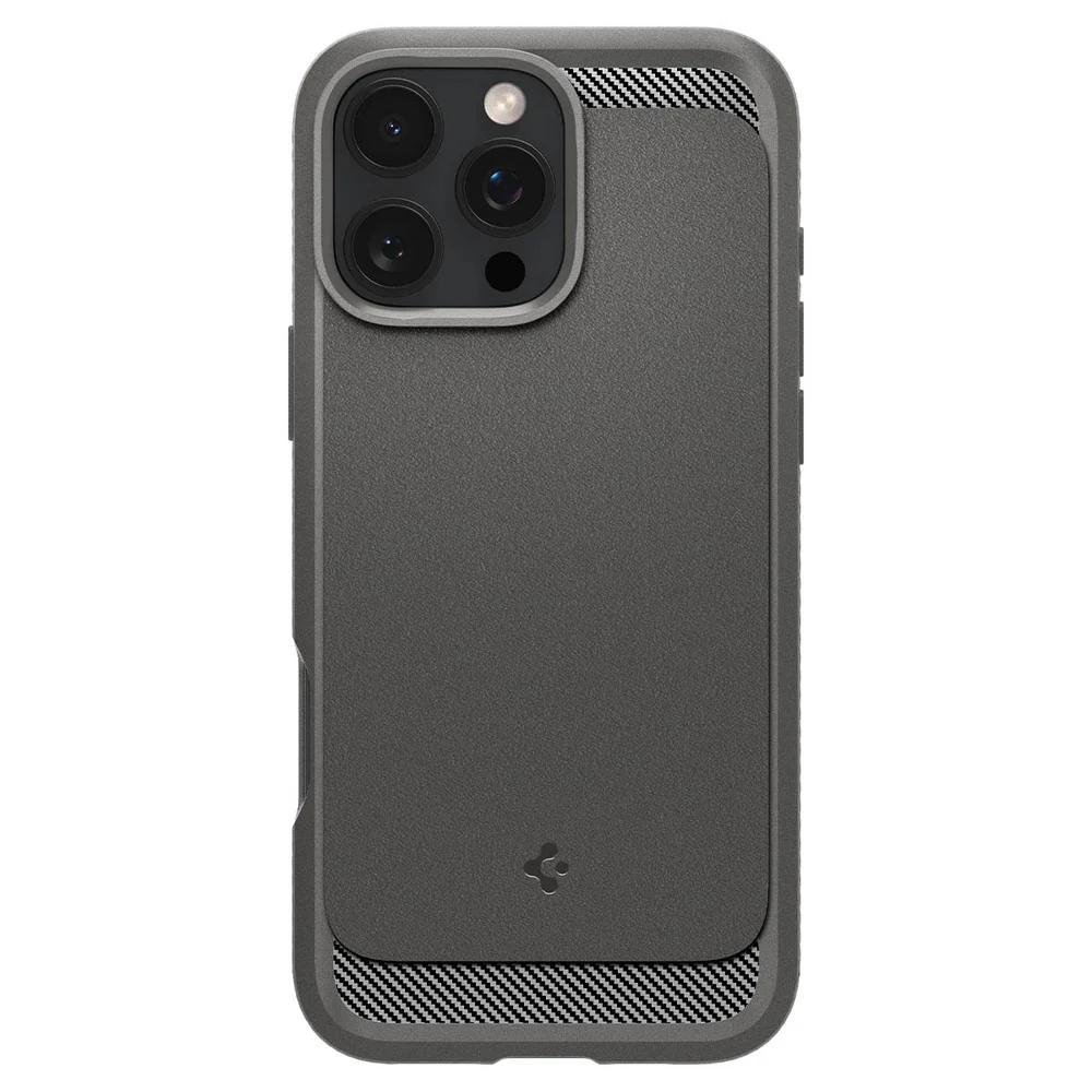 Spigen Apple iPhone 16 Pro Rugged Armor (MagFit) Case - Grey - Image 3