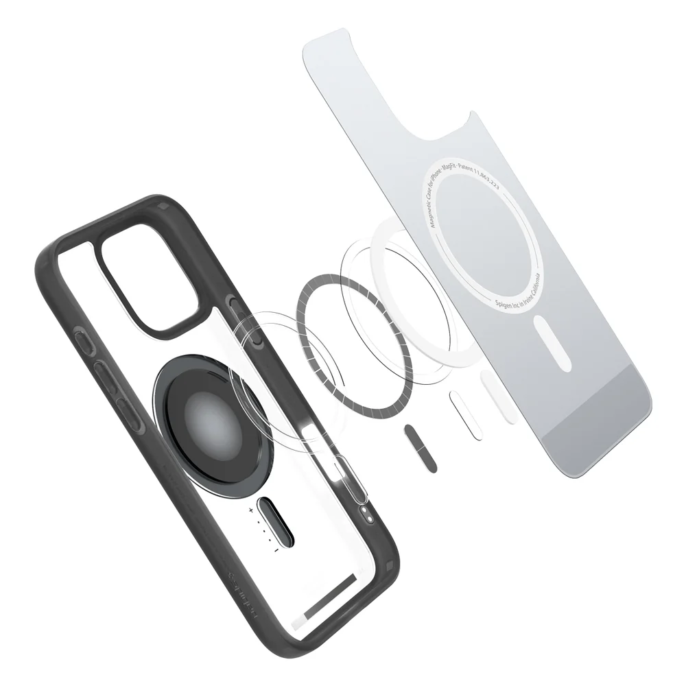 Spigen Apple iPhone 16 Pro Ultra Hybrid (MagFit) Case - Classic Black - Image 3