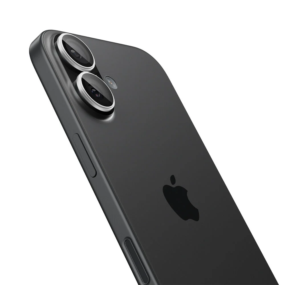 Spigen Apple iPhone 17 GLAS.tR EZ Fit Optik Pro 2PCS Camera Lens Protector - Silver - Image 2