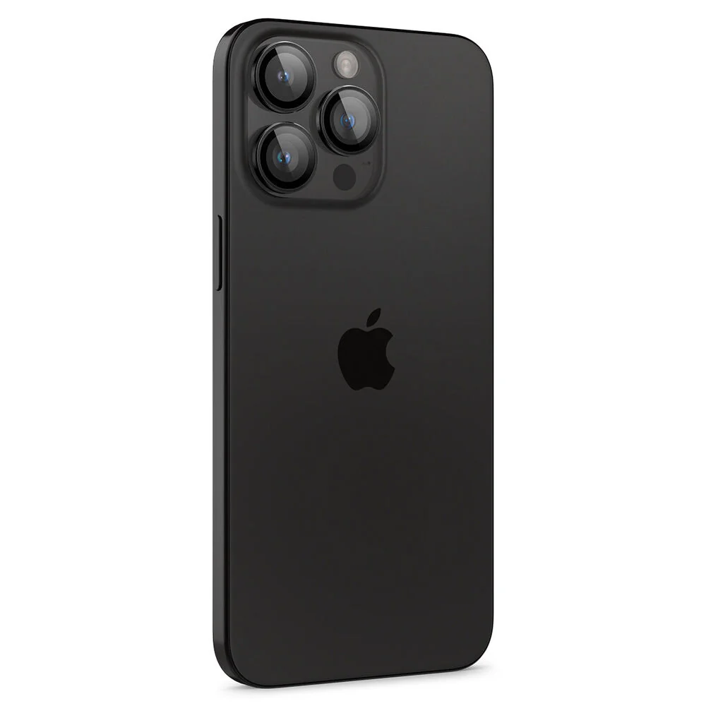 Spigen Apple iPhone 17 Pro Max EZ Fit GLAS.tR Optik Pro 2PCS Camera Lens Protector - Black - Image 2