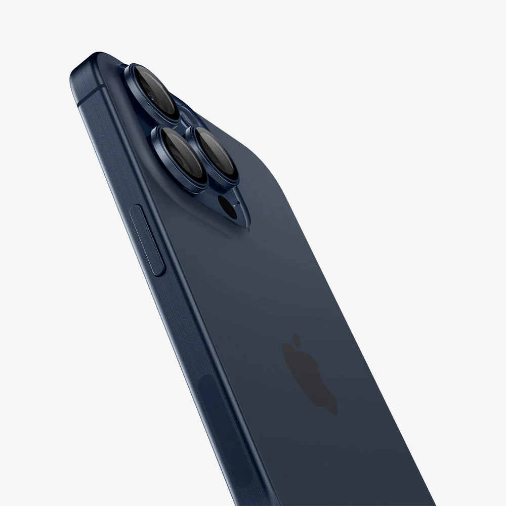 Spigen Apple iPhone 17 Pro Max EZ Fit GLAS.tR Optik Pro 2PCS Camera Lens Protector - Blue Titanium - Image 5