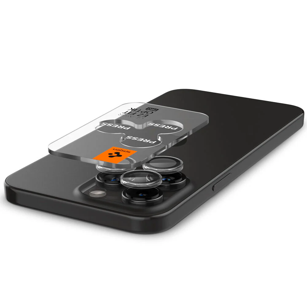 Spigen Apple iPhone 17 Pro Max EZ Fit GLAS.tR Optik Pro 2PCS Camera Lens Protector - Clear - Image 3