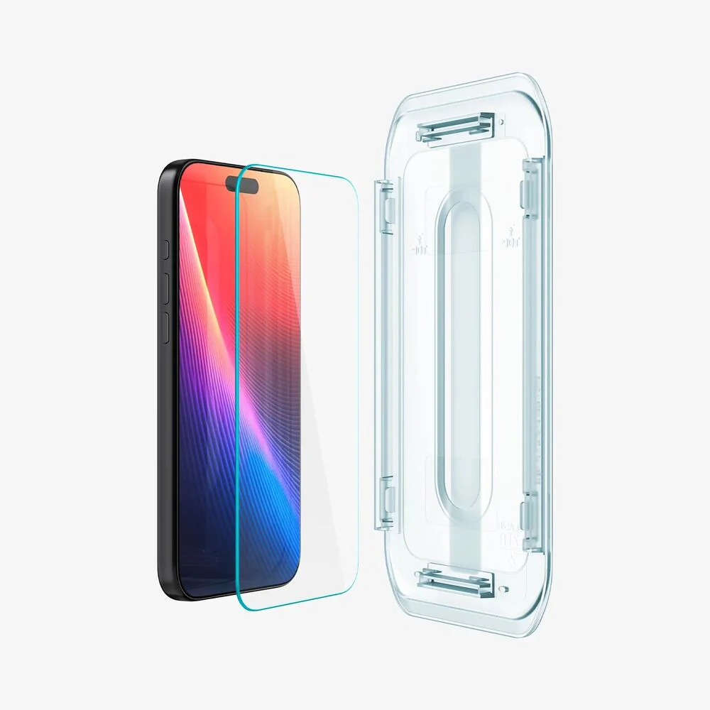 Spigen Apple iPhone 17 Pro Max EZ Fit GLAS.tR Slim 2PCS Glass Screen Protector - Clear - Image 2