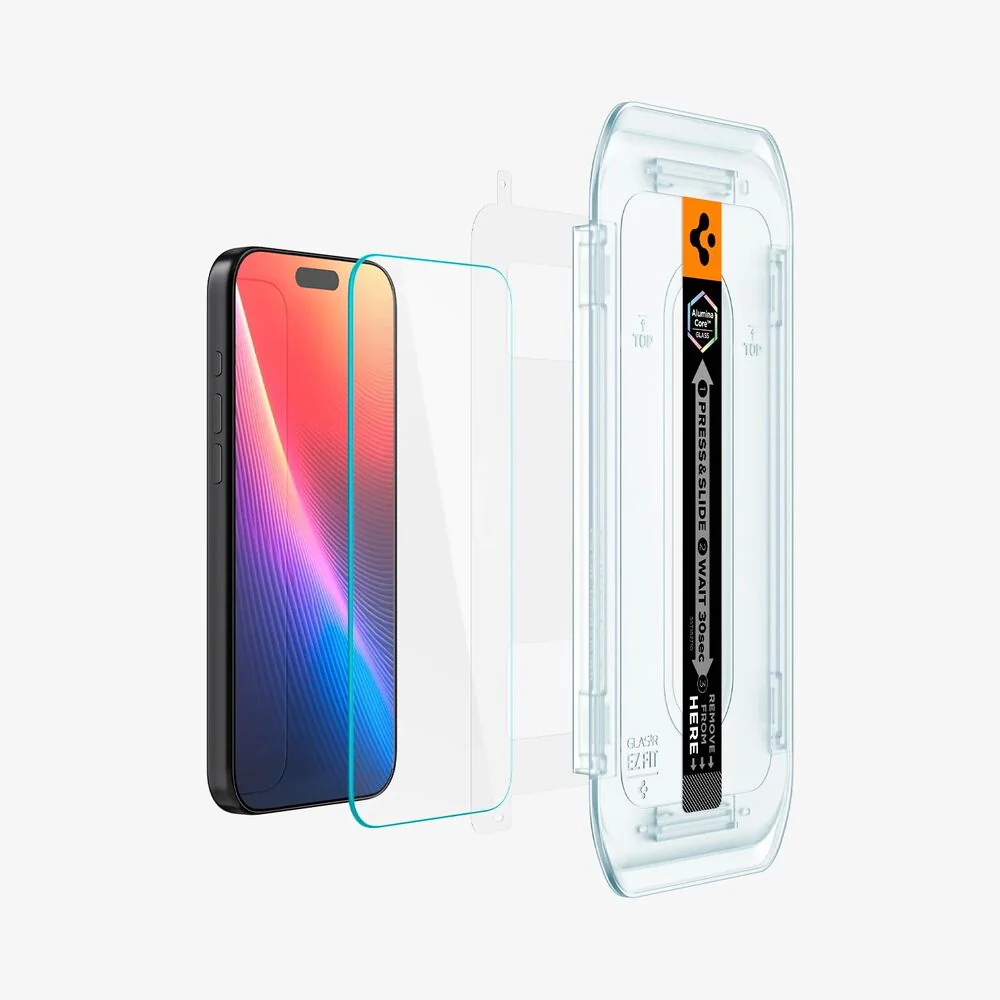 Spigen Apple iPhone 17 Pro Max EZ Fit GLAS.tR Slim 2PCS Glass Screen Protector - Clear - Image 5