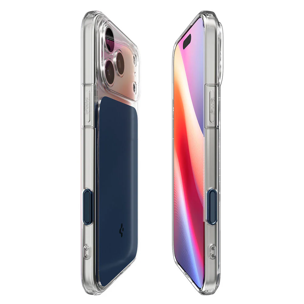 Spigen Apple iPhone 17 Pro Max Ultra Hybrid T Camera Control Button Cover (MagFit) Case - Blue - Image 4