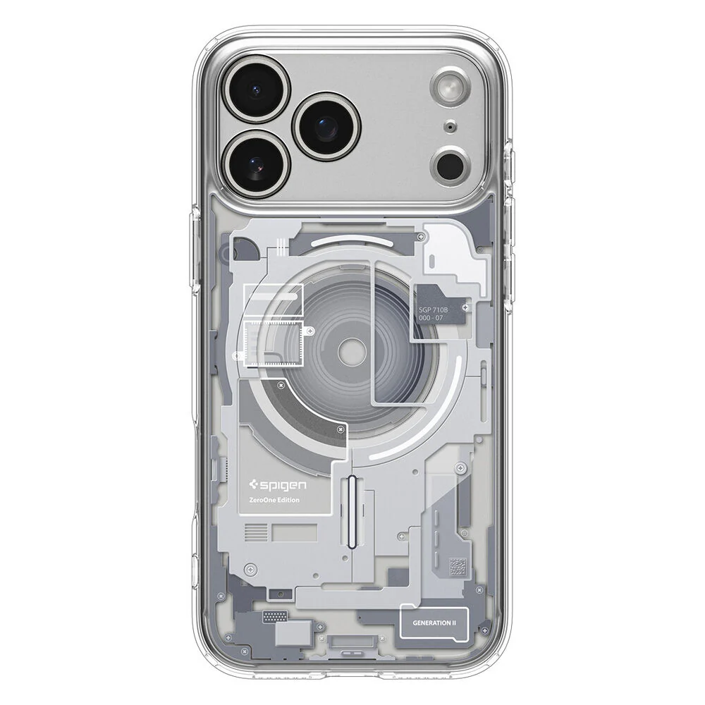 Spigen Apple iPhone 17 Pro Max Ultra Hybrid Zero One (MagFit) Case - Zero One White